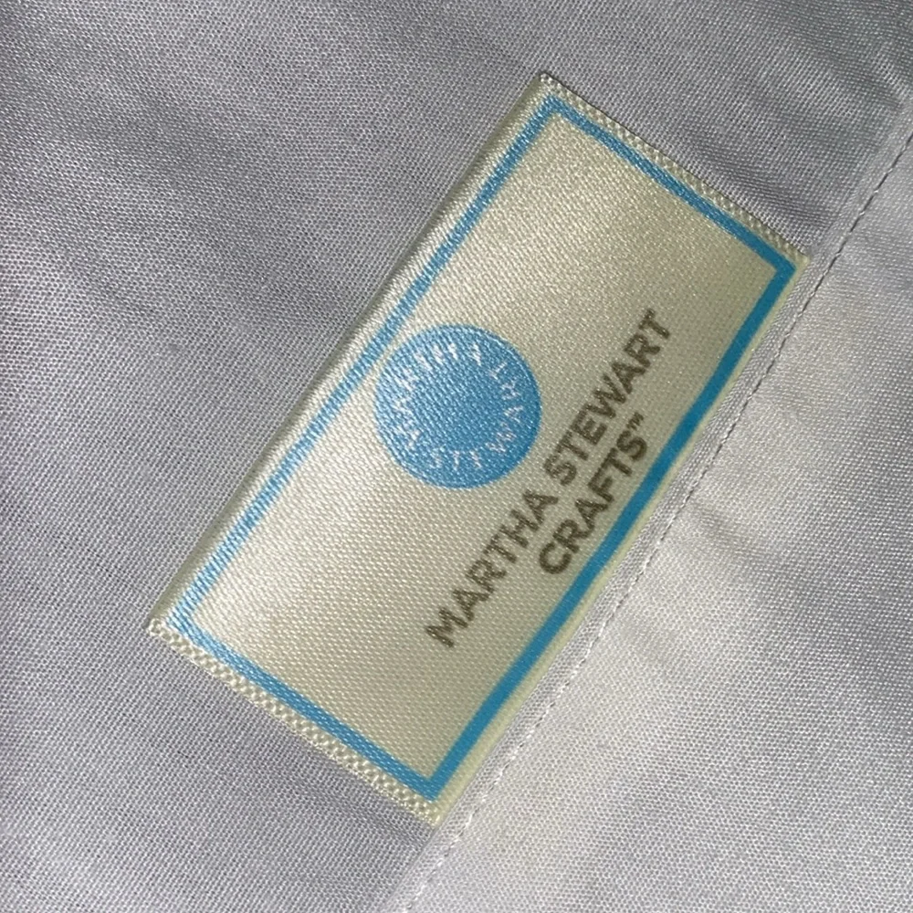 Martha Stewart Butterfly Embroidered Standard Pillowcase (1)‎